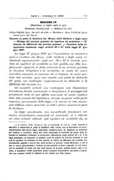 La giustizia amministrativa raccolta di decisioni e pareri del Consiglio di Stato, decisioni della Corte dei conti, sentenze della Cassazione di Roma, e decisioni delle Giunte provinciali amministrative