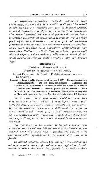 La giustizia amministrativa raccolta di decisioni e pareri del Consiglio di Stato, decisioni della Corte dei conti, sentenze della Cassazione di Roma, e decisioni delle Giunte provinciali amministrative