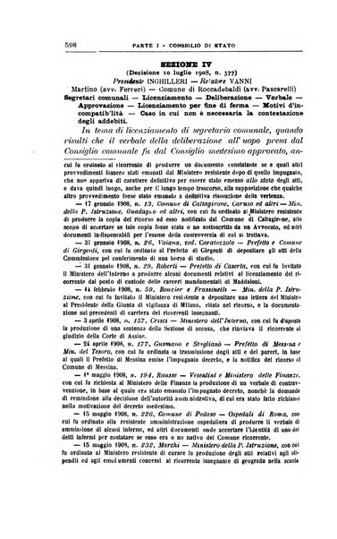 La giustizia amministrativa raccolta di decisioni e pareri del Consiglio di Stato, decisioni della Corte dei conti, sentenze della Cassazione di Roma, e decisioni delle Giunte provinciali amministrative