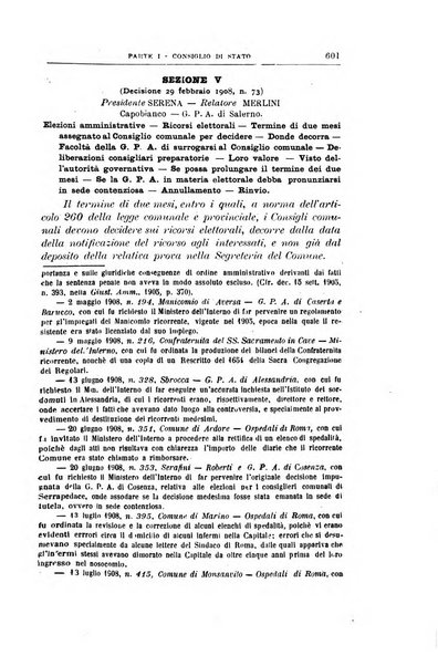 La giustizia amministrativa raccolta di decisioni e pareri del Consiglio di Stato, decisioni della Corte dei conti, sentenze della Cassazione di Roma, e decisioni delle Giunte provinciali amministrative