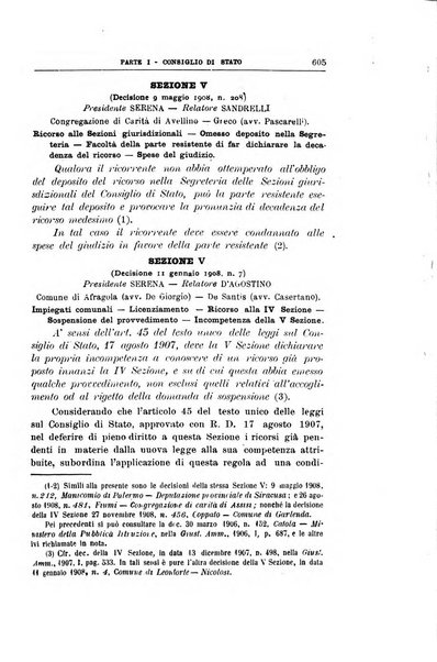 La giustizia amministrativa raccolta di decisioni e pareri del Consiglio di Stato, decisioni della Corte dei conti, sentenze della Cassazione di Roma, e decisioni delle Giunte provinciali amministrative