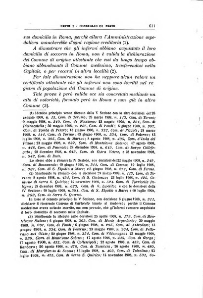 La giustizia amministrativa raccolta di decisioni e pareri del Consiglio di Stato, decisioni della Corte dei conti, sentenze della Cassazione di Roma, e decisioni delle Giunte provinciali amministrative