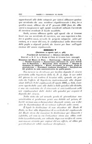 La giustizia amministrativa raccolta di decisioni e pareri del Consiglio di Stato, decisioni della Corte dei conti, sentenze della Cassazione di Roma, e decisioni delle Giunte provinciali amministrative