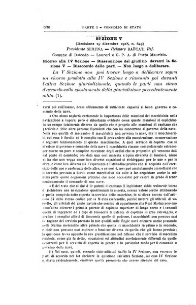 La giustizia amministrativa raccolta di decisioni e pareri del Consiglio di Stato, decisioni della Corte dei conti, sentenze della Cassazione di Roma, e decisioni delle Giunte provinciali amministrative