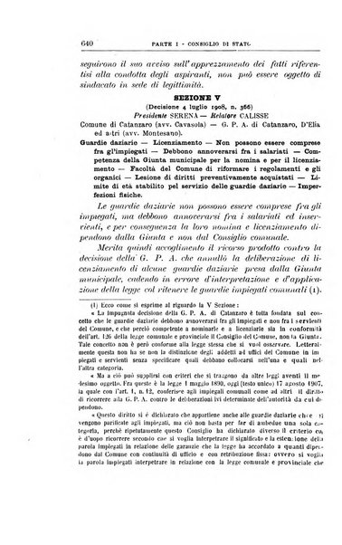 La giustizia amministrativa raccolta di decisioni e pareri del Consiglio di Stato, decisioni della Corte dei conti, sentenze della Cassazione di Roma, e decisioni delle Giunte provinciali amministrative