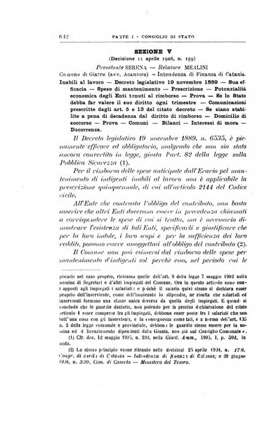 La giustizia amministrativa raccolta di decisioni e pareri del Consiglio di Stato, decisioni della Corte dei conti, sentenze della Cassazione di Roma, e decisioni delle Giunte provinciali amministrative