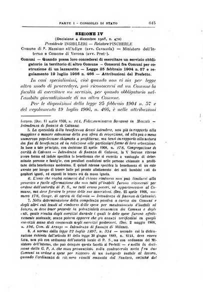 La giustizia amministrativa raccolta di decisioni e pareri del Consiglio di Stato, decisioni della Corte dei conti, sentenze della Cassazione di Roma, e decisioni delle Giunte provinciali amministrative