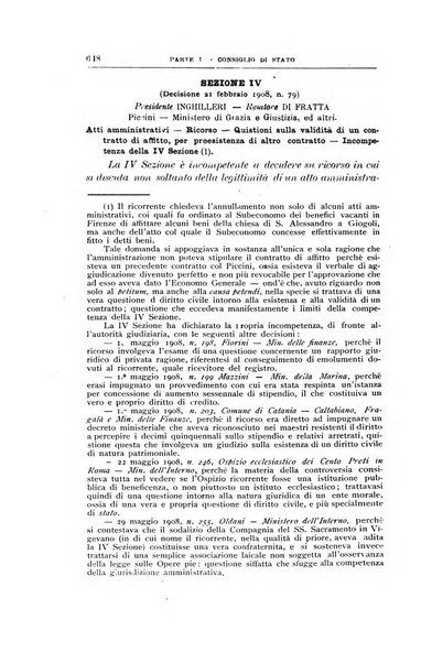 La giustizia amministrativa raccolta di decisioni e pareri del Consiglio di Stato, decisioni della Corte dei conti, sentenze della Cassazione di Roma, e decisioni delle Giunte provinciali amministrative