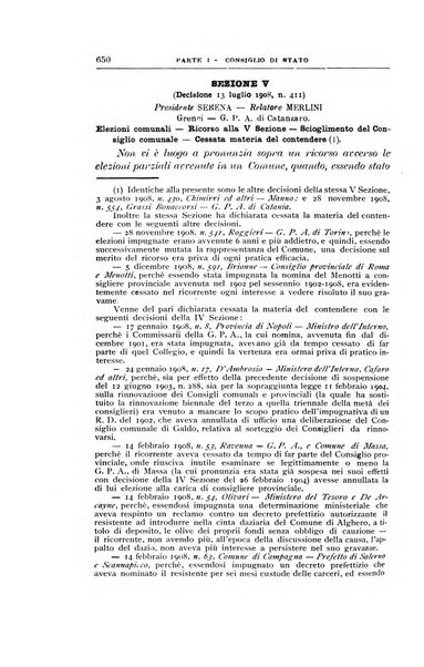 La giustizia amministrativa raccolta di decisioni e pareri del Consiglio di Stato, decisioni della Corte dei conti, sentenze della Cassazione di Roma, e decisioni delle Giunte provinciali amministrative