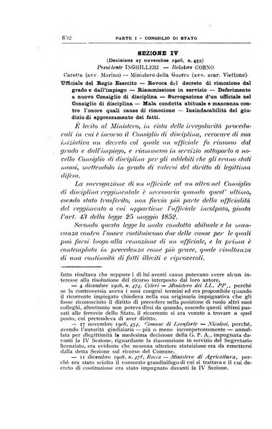 La giustizia amministrativa raccolta di decisioni e pareri del Consiglio di Stato, decisioni della Corte dei conti, sentenze della Cassazione di Roma, e decisioni delle Giunte provinciali amministrative