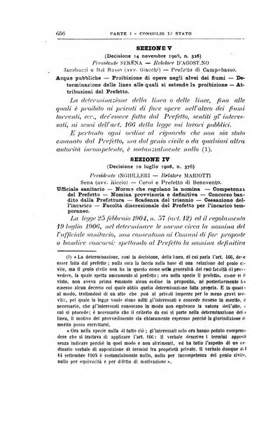 La giustizia amministrativa raccolta di decisioni e pareri del Consiglio di Stato, decisioni della Corte dei conti, sentenze della Cassazione di Roma, e decisioni delle Giunte provinciali amministrative