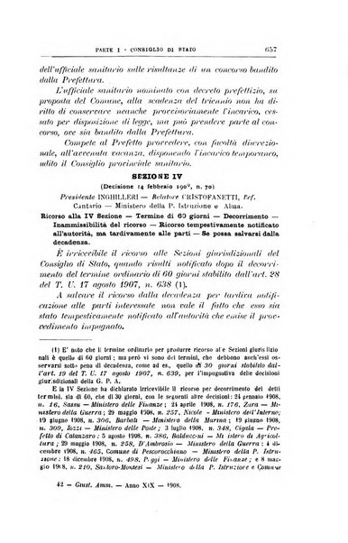 La giustizia amministrativa raccolta di decisioni e pareri del Consiglio di Stato, decisioni della Corte dei conti, sentenze della Cassazione di Roma, e decisioni delle Giunte provinciali amministrative