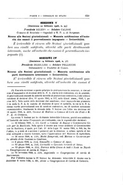 La giustizia amministrativa raccolta di decisioni e pareri del Consiglio di Stato, decisioni della Corte dei conti, sentenze della Cassazione di Roma, e decisioni delle Giunte provinciali amministrative