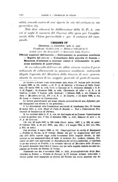 La giustizia amministrativa raccolta di decisioni e pareri del Consiglio di Stato, decisioni della Corte dei conti, sentenze della Cassazione di Roma, e decisioni delle Giunte provinciali amministrative