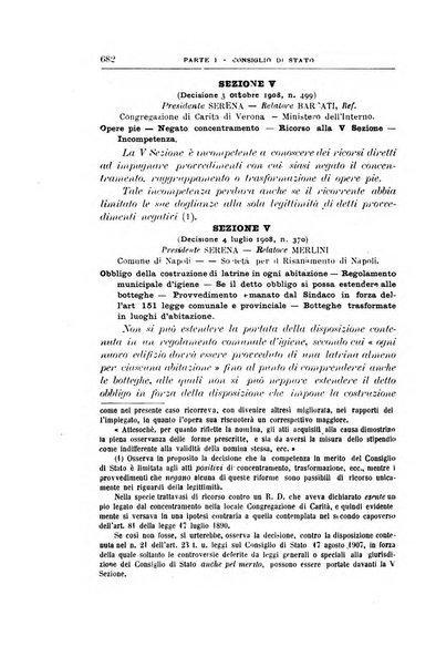 La giustizia amministrativa raccolta di decisioni e pareri del Consiglio di Stato, decisioni della Corte dei conti, sentenze della Cassazione di Roma, e decisioni delle Giunte provinciali amministrative