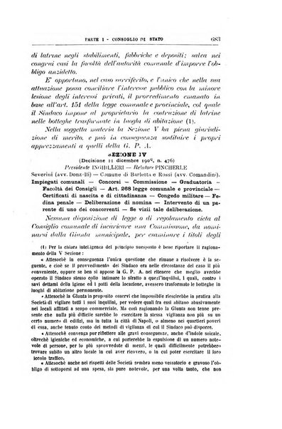 La giustizia amministrativa raccolta di decisioni e pareri del Consiglio di Stato, decisioni della Corte dei conti, sentenze della Cassazione di Roma, e decisioni delle Giunte provinciali amministrative