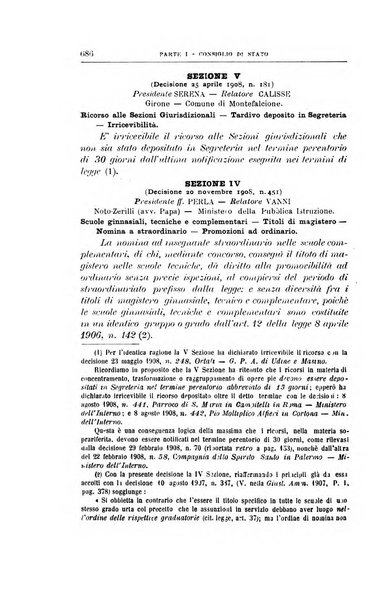 La giustizia amministrativa raccolta di decisioni e pareri del Consiglio di Stato, decisioni della Corte dei conti, sentenze della Cassazione di Roma, e decisioni delle Giunte provinciali amministrative