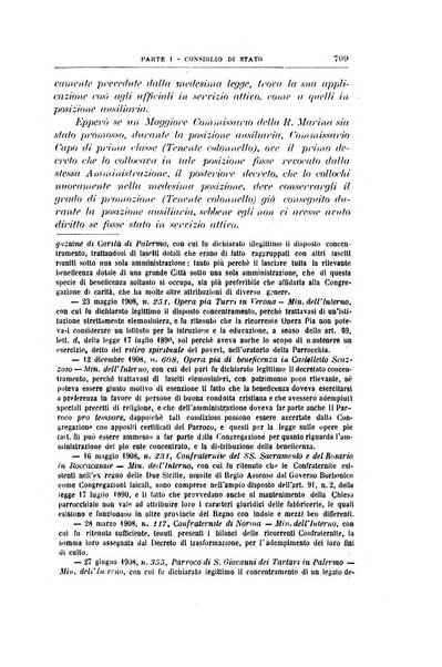 La giustizia amministrativa raccolta di decisioni e pareri del Consiglio di Stato, decisioni della Corte dei conti, sentenze della Cassazione di Roma, e decisioni delle Giunte provinciali amministrative