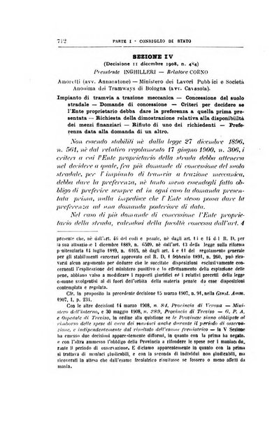 La giustizia amministrativa raccolta di decisioni e pareri del Consiglio di Stato, decisioni della Corte dei conti, sentenze della Cassazione di Roma, e decisioni delle Giunte provinciali amministrative