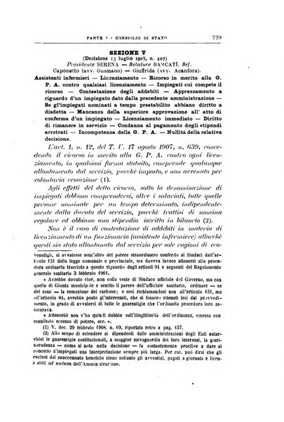 La giustizia amministrativa raccolta di decisioni e pareri del Consiglio di Stato, decisioni della Corte dei conti, sentenze della Cassazione di Roma, e decisioni delle Giunte provinciali amministrative