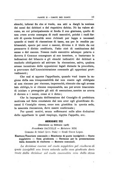 La giustizia amministrativa raccolta di decisioni e pareri del Consiglio di Stato, decisioni della Corte dei conti, sentenze della Cassazione di Roma, e decisioni delle Giunte provinciali amministrative