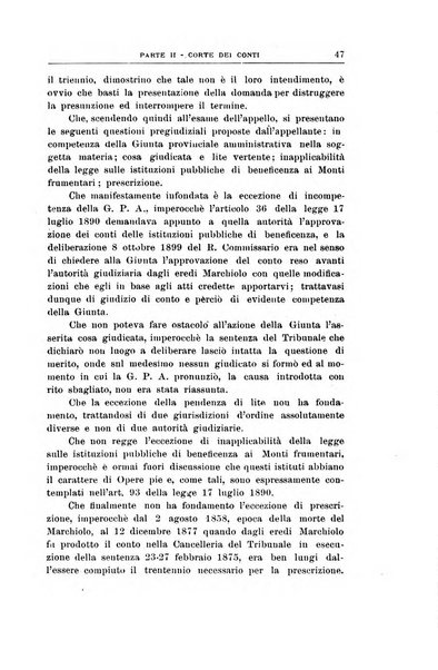 La giustizia amministrativa raccolta di decisioni e pareri del Consiglio di Stato, decisioni della Corte dei conti, sentenze della Cassazione di Roma, e decisioni delle Giunte provinciali amministrative