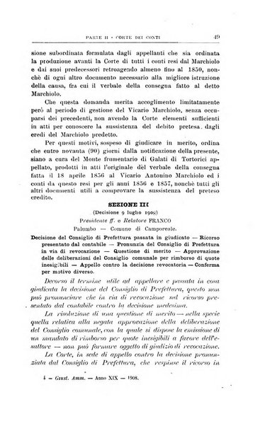 La giustizia amministrativa raccolta di decisioni e pareri del Consiglio di Stato, decisioni della Corte dei conti, sentenze della Cassazione di Roma, e decisioni delle Giunte provinciali amministrative