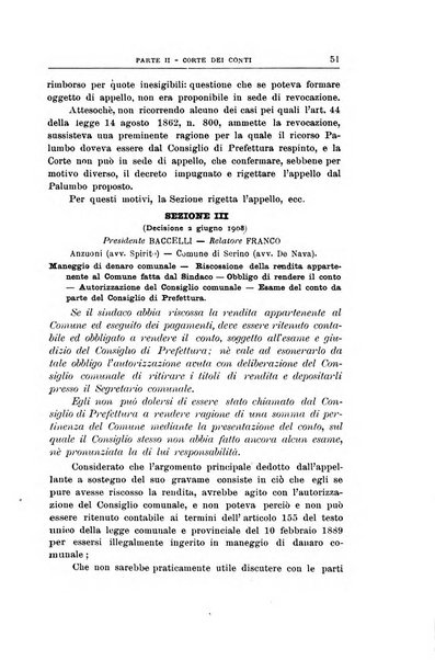 La giustizia amministrativa raccolta di decisioni e pareri del Consiglio di Stato, decisioni della Corte dei conti, sentenze della Cassazione di Roma, e decisioni delle Giunte provinciali amministrative