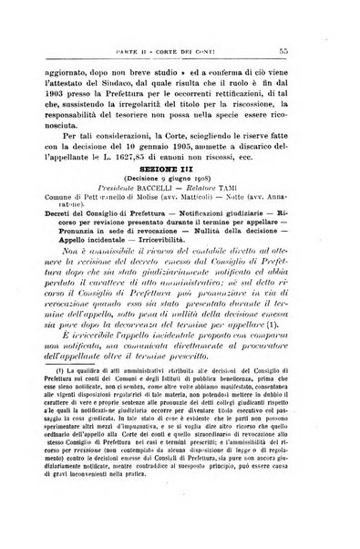 La giustizia amministrativa raccolta di decisioni e pareri del Consiglio di Stato, decisioni della Corte dei conti, sentenze della Cassazione di Roma, e decisioni delle Giunte provinciali amministrative