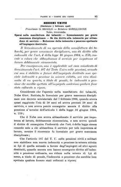 La giustizia amministrativa raccolta di decisioni e pareri del Consiglio di Stato, decisioni della Corte dei conti, sentenze della Cassazione di Roma, e decisioni delle Giunte provinciali amministrative