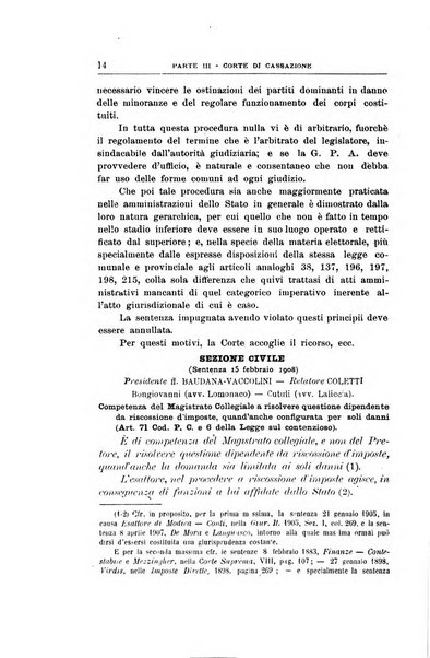 La giustizia amministrativa raccolta di decisioni e pareri del Consiglio di Stato, decisioni della Corte dei conti, sentenze della Cassazione di Roma, e decisioni delle Giunte provinciali amministrative