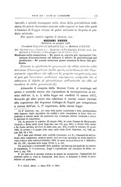 La giustizia amministrativa raccolta di decisioni e pareri del Consiglio di Stato, decisioni della Corte dei conti, sentenze della Cassazione di Roma, e decisioni delle Giunte provinciali amministrative