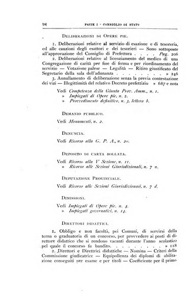 La giustizia amministrativa raccolta di decisioni e pareri del Consiglio di Stato, decisioni della Corte dei conti, sentenze della Cassazione di Roma, e decisioni delle Giunte provinciali amministrative