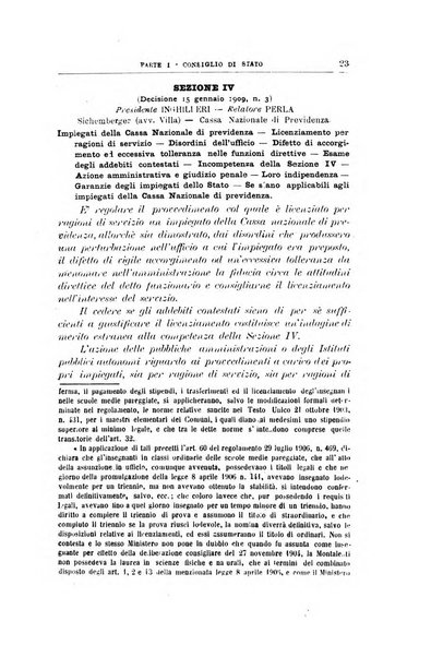 La giustizia amministrativa raccolta di decisioni e pareri del Consiglio di Stato, decisioni della Corte dei conti, sentenze della Cassazione di Roma, e decisioni delle Giunte provinciali amministrative