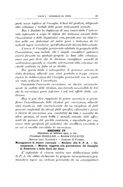 La giustizia amministrativa raccolta di decisioni e pareri del Consiglio di Stato, decisioni della Corte dei conti, sentenze della Cassazione di Roma, e decisioni delle Giunte provinciali amministrative