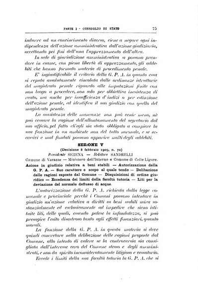 La giustizia amministrativa raccolta di decisioni e pareri del Consiglio di Stato, decisioni della Corte dei conti, sentenze della Cassazione di Roma, e decisioni delle Giunte provinciali amministrative