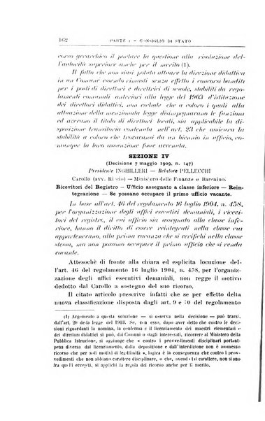 La giustizia amministrativa raccolta di decisioni e pareri del Consiglio di Stato, decisioni della Corte dei conti, sentenze della Cassazione di Roma, e decisioni delle Giunte provinciali amministrative