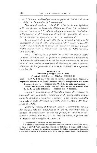 La giustizia amministrativa raccolta di decisioni e pareri del Consiglio di Stato, decisioni della Corte dei conti, sentenze della Cassazione di Roma, e decisioni delle Giunte provinciali amministrative