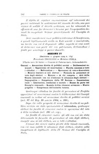 La giustizia amministrativa raccolta di decisioni e pareri del Consiglio di Stato, decisioni della Corte dei conti, sentenze della Cassazione di Roma, e decisioni delle Giunte provinciali amministrative