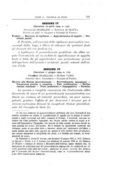 La giustizia amministrativa raccolta di decisioni e pareri del Consiglio di Stato, decisioni della Corte dei conti, sentenze della Cassazione di Roma, e decisioni delle Giunte provinciali amministrative