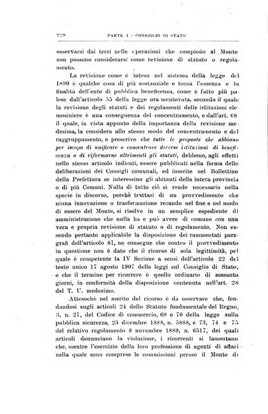 La giustizia amministrativa raccolta di decisioni e pareri del Consiglio di Stato, decisioni della Corte dei conti, sentenze della Cassazione di Roma, e decisioni delle Giunte provinciali amministrative