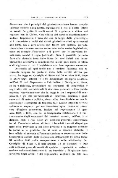 La giustizia amministrativa raccolta di decisioni e pareri del Consiglio di Stato, decisioni della Corte dei conti, sentenze della Cassazione di Roma, e decisioni delle Giunte provinciali amministrative