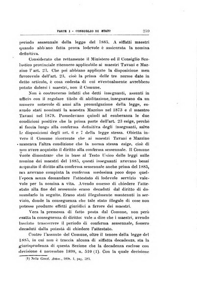 La giustizia amministrativa raccolta di decisioni e pareri del Consiglio di Stato, decisioni della Corte dei conti, sentenze della Cassazione di Roma, e decisioni delle Giunte provinciali amministrative