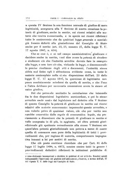 La giustizia amministrativa raccolta di decisioni e pareri del Consiglio di Stato, decisioni della Corte dei conti, sentenze della Cassazione di Roma, e decisioni delle Giunte provinciali amministrative