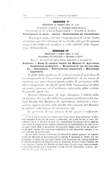 La giustizia amministrativa raccolta di decisioni e pareri del Consiglio di Stato, decisioni della Corte dei conti, sentenze della Cassazione di Roma, e decisioni delle Giunte provinciali amministrative