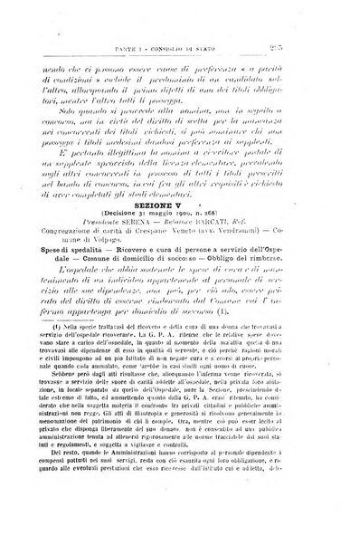 La giustizia amministrativa raccolta di decisioni e pareri del Consiglio di Stato, decisioni della Corte dei conti, sentenze della Cassazione di Roma, e decisioni delle Giunte provinciali amministrative