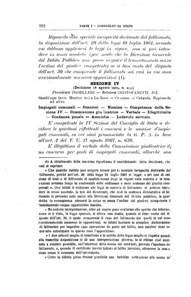 La giustizia amministrativa raccolta di decisioni e pareri del Consiglio di Stato, decisioni della Corte dei conti, sentenze della Cassazione di Roma, e decisioni delle Giunte provinciali amministrative