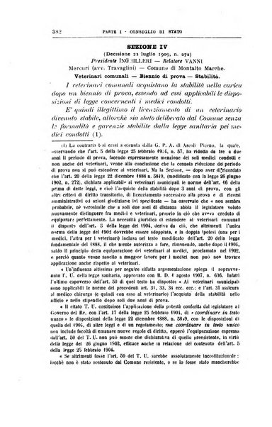 La giustizia amministrativa raccolta di decisioni e pareri del Consiglio di Stato, decisioni della Corte dei conti, sentenze della Cassazione di Roma, e decisioni delle Giunte provinciali amministrative