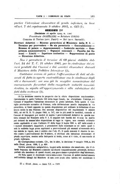 La giustizia amministrativa raccolta di decisioni e pareri del Consiglio di Stato, decisioni della Corte dei conti, sentenze della Cassazione di Roma, e decisioni delle Giunte provinciali amministrative