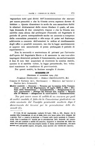 La giustizia amministrativa raccolta di decisioni e pareri del Consiglio di Stato, decisioni della Corte dei conti, sentenze della Cassazione di Roma, e decisioni delle Giunte provinciali amministrative